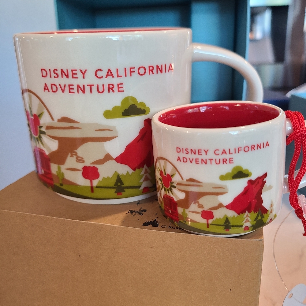 Disney California Adventure Starbucks YOU ARE HERE Mug and MugOrnament